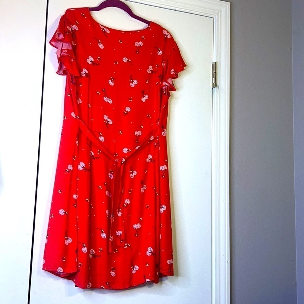 Abound red floral print dress size Sise M - Picture 5 of 7